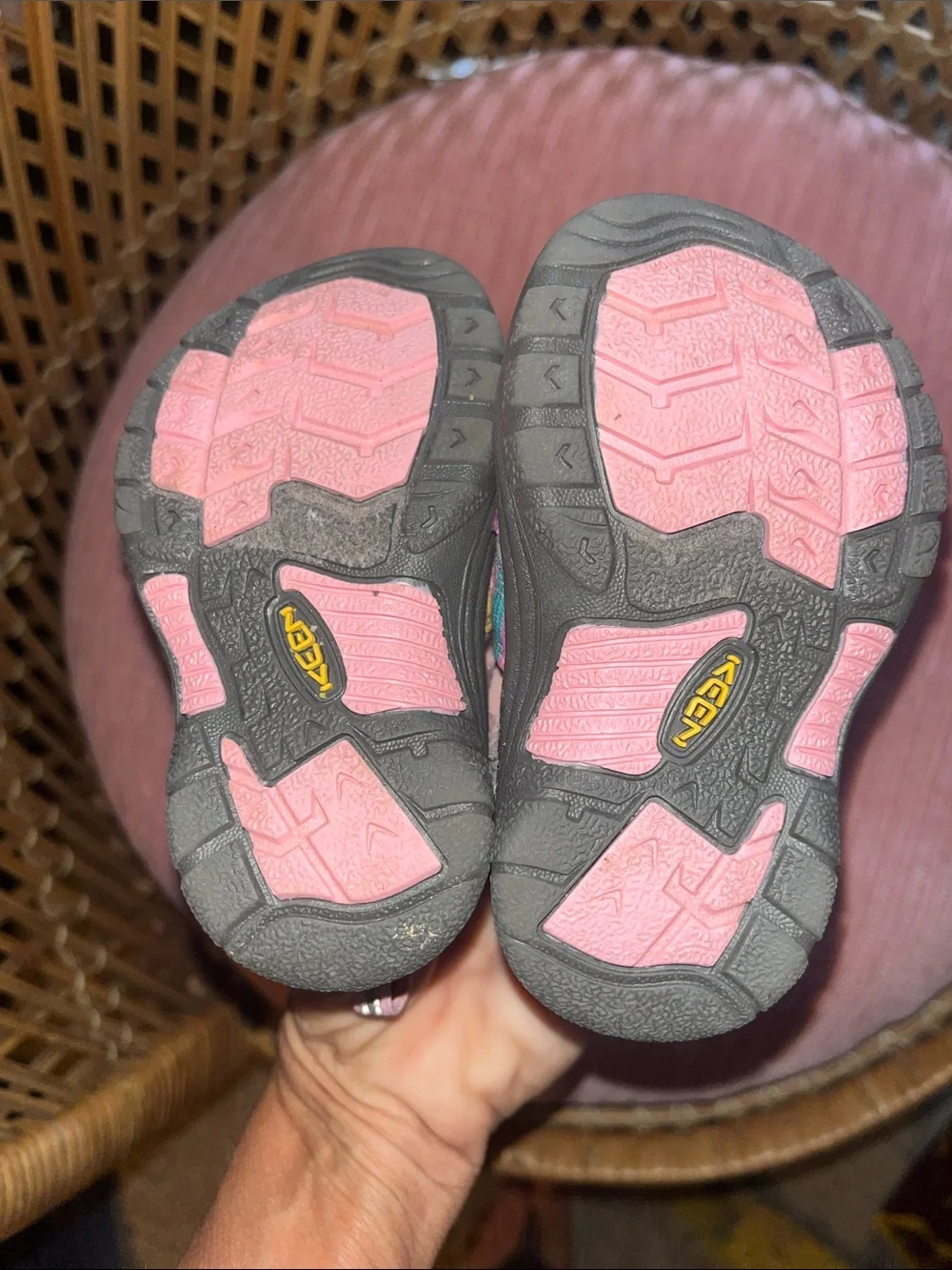 KEEN Toddler Pink Multi-Color Closed-Toe Sandal